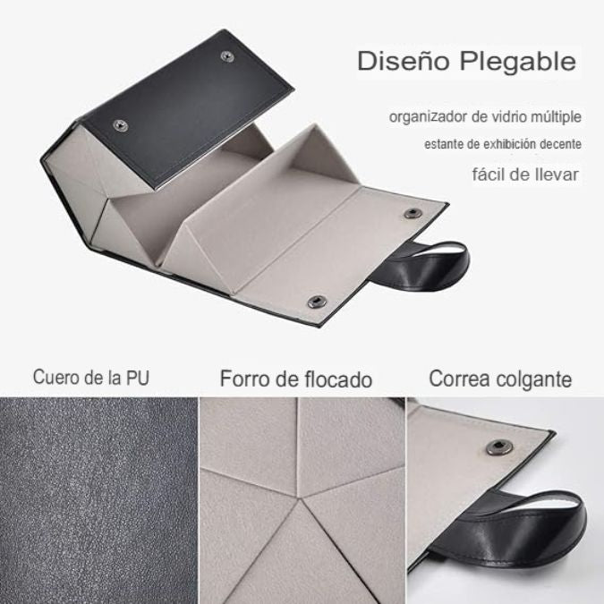 Estuche Organizador de Gafas Plegable | Organiza hasta 5 gafas