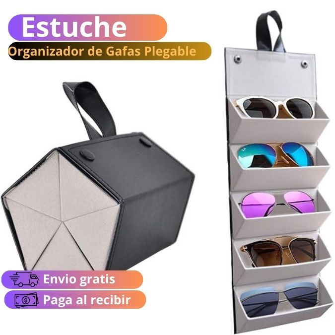 Estuche Organizador de Gafas Plegable | Organiza hasta 5 gafas