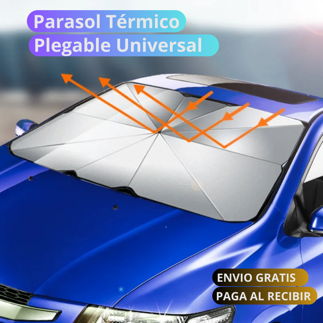 Parasol Térmico Plegable Universal | Protege el interior de tu Auto.