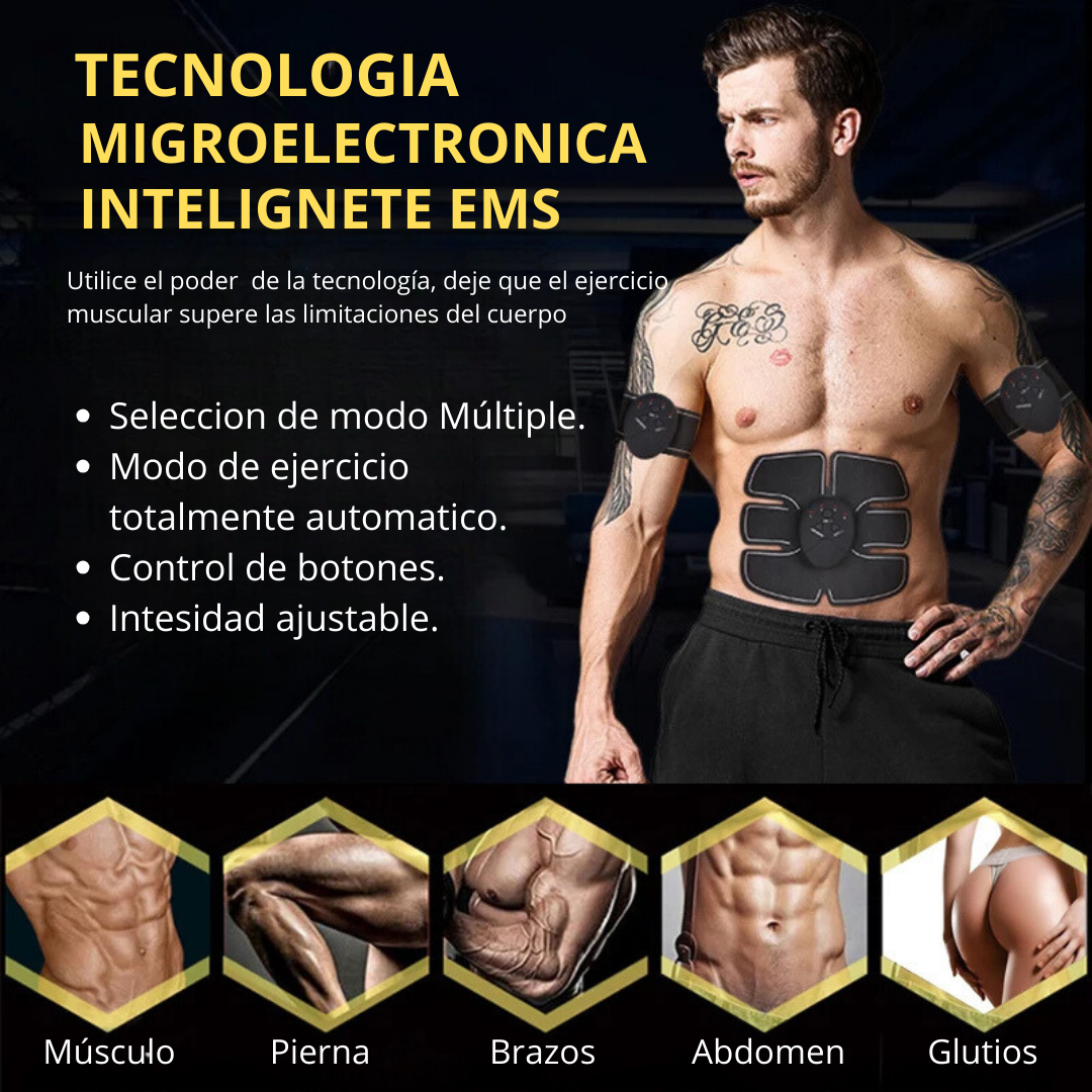 Estimulador de Músculos 5 en 1 - Tonifica tu abdomen, brazos, piernas y glúteos